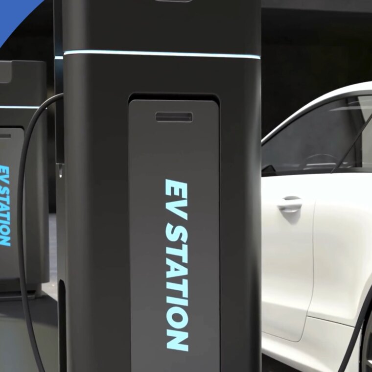 High-power EV charging station