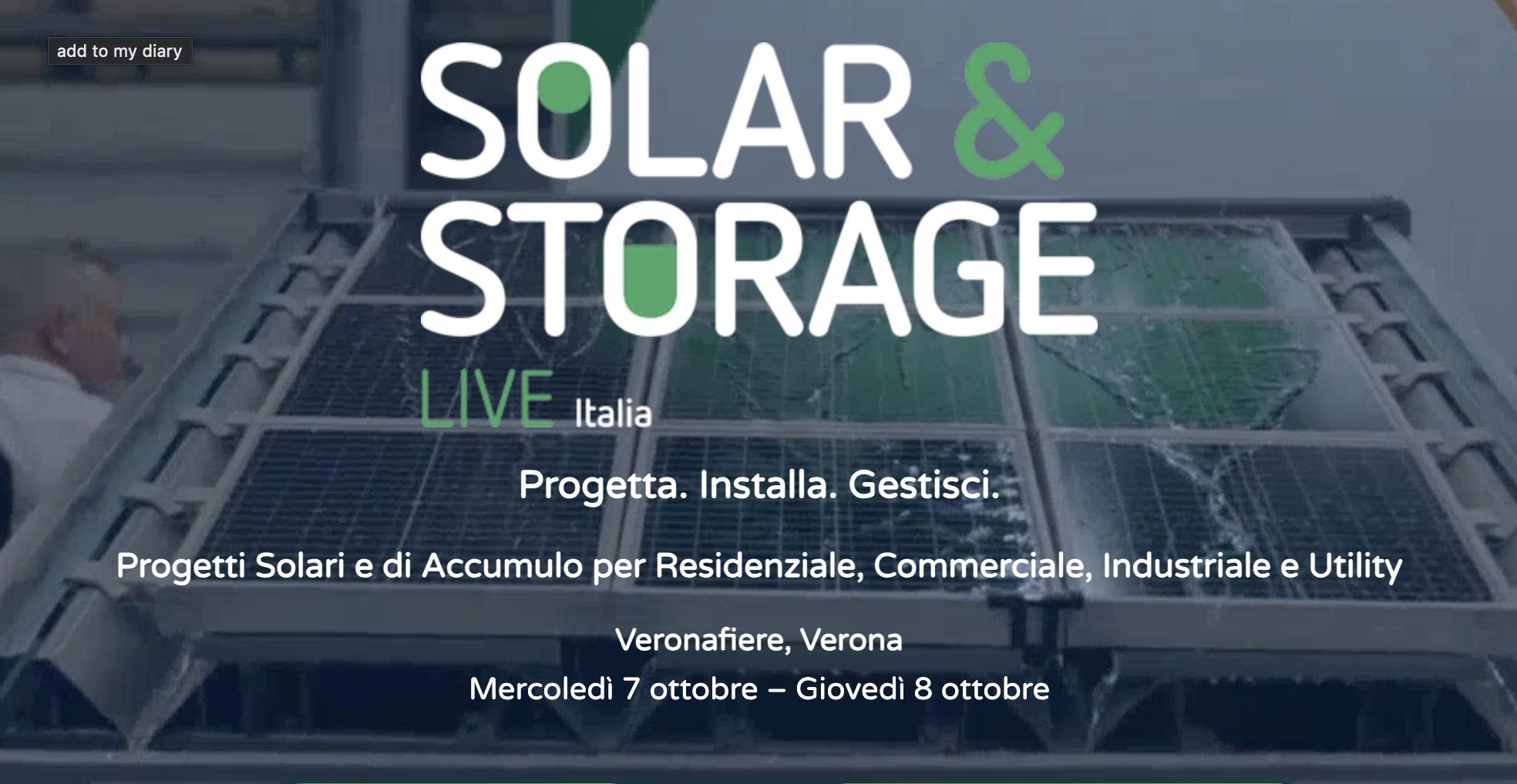 Solar & Storage Live Italia 2026